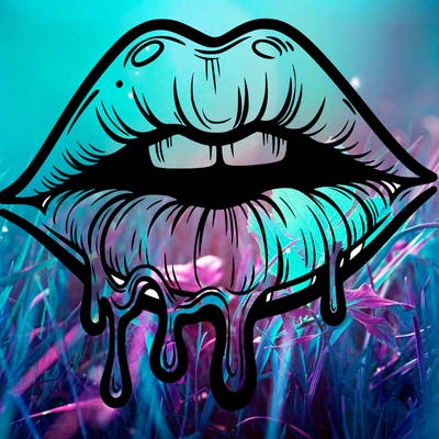 lips that look realistic and drip