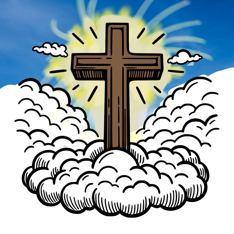 cross in heaven