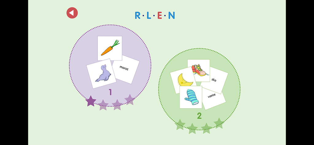 ABC-klubben: ABC-memo - Juego de memoria del alfabeto sueco emparejando palabras con imágenes