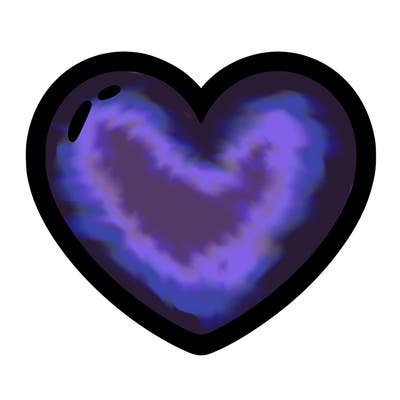 a blank heart