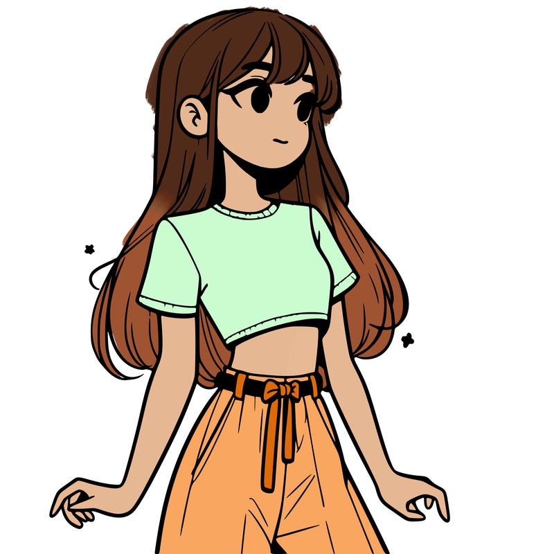 girl in a cute crop top