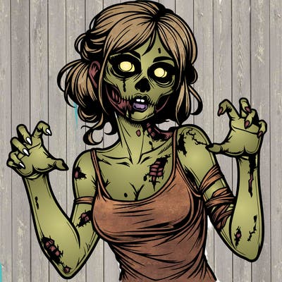 realistic zombie girl