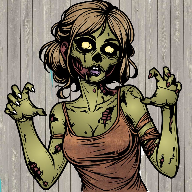realistic zombie girl