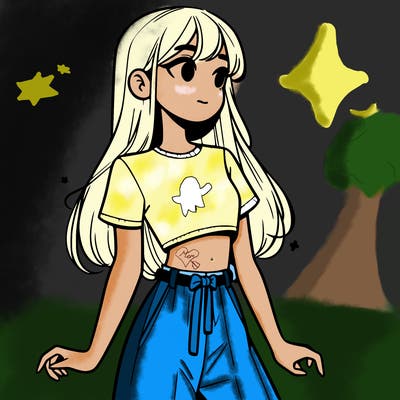 girl in a cute crop top