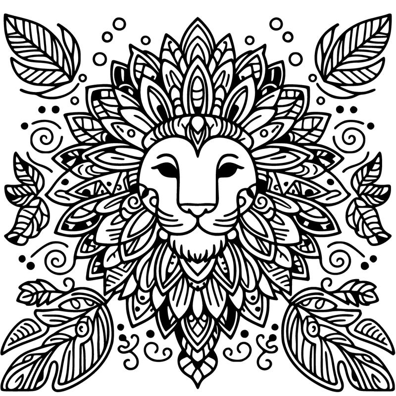 lion mandala