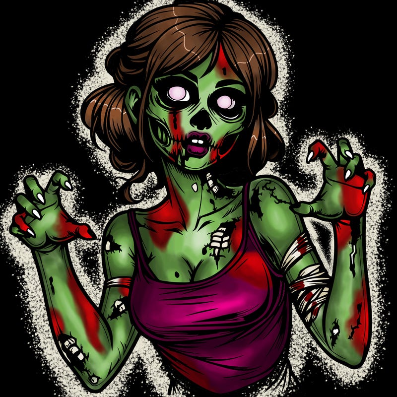 realistic zombie girl