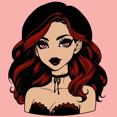 vampire girl realistic