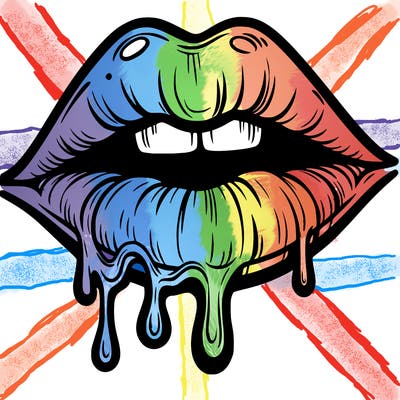 lips that look realistic and drip