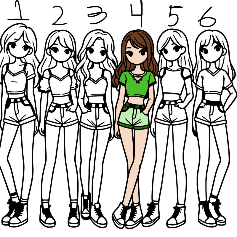 a group of girls wearing crop tops and shorts