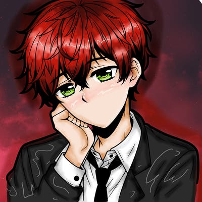 anime sad boy realistic