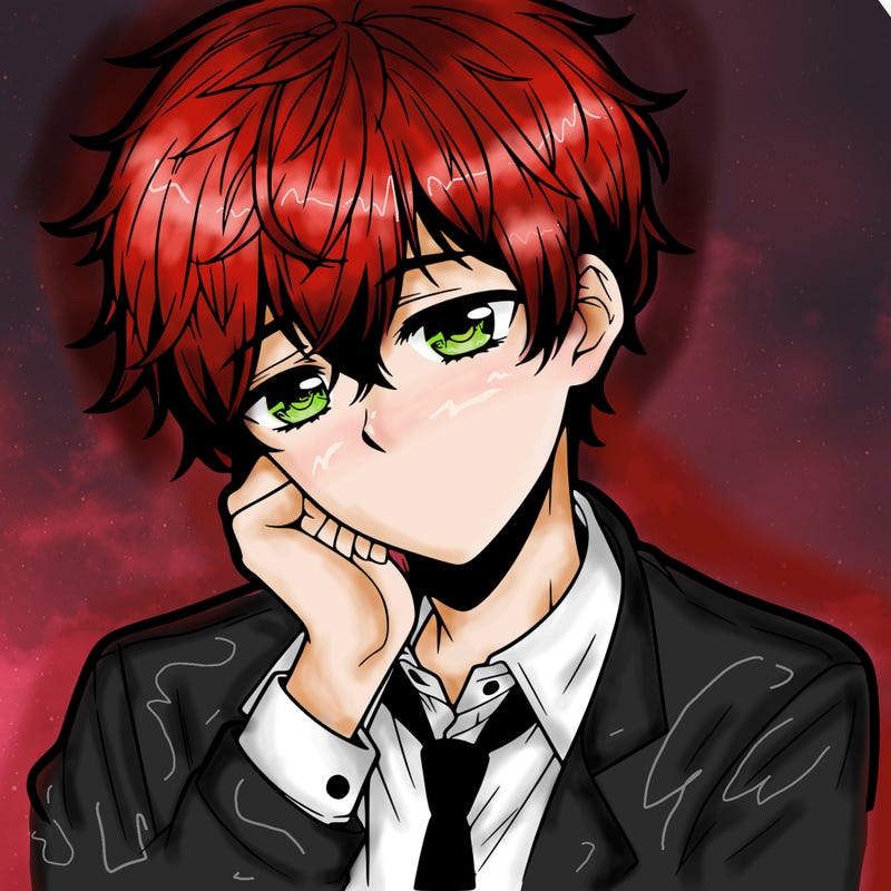 anime sad boy realistic