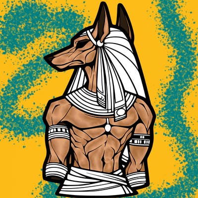 anubis in human form