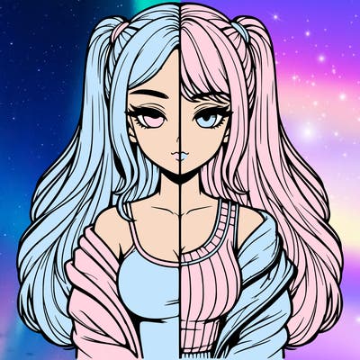 realistic girl split