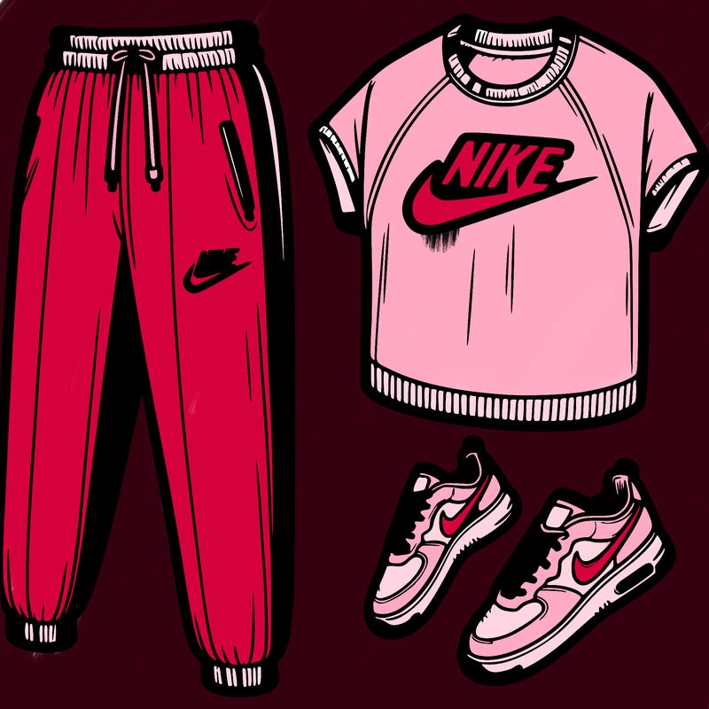 nike sweatpants and shirt
