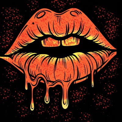 lips that look realistic and drip