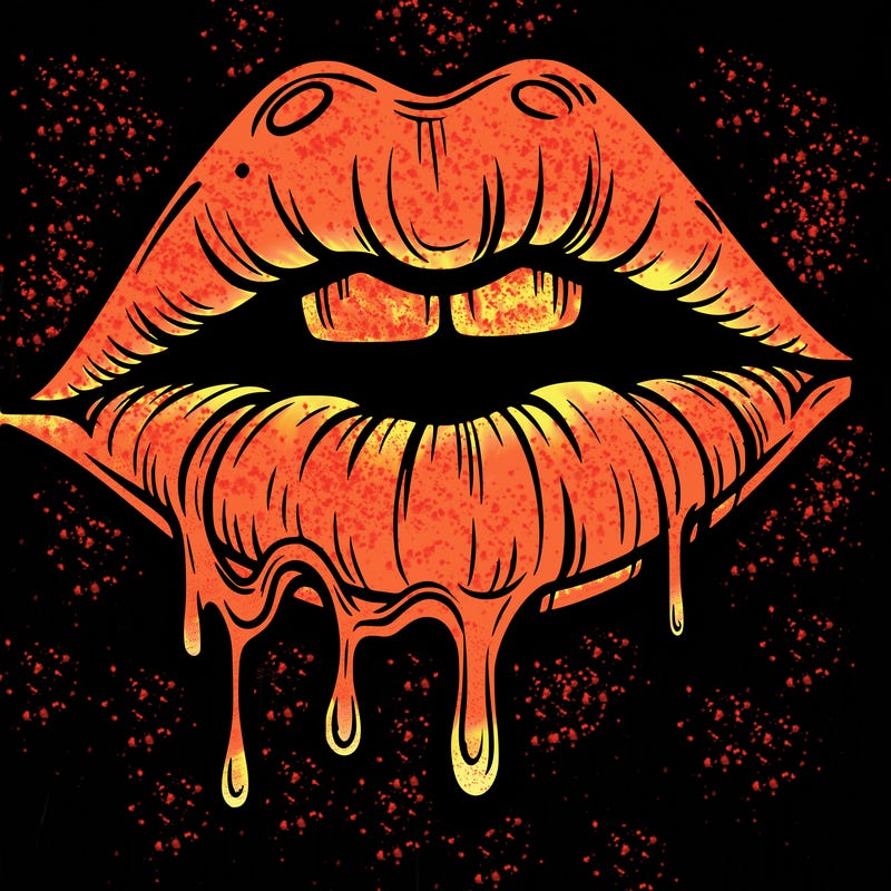 lips that look realistic and drip