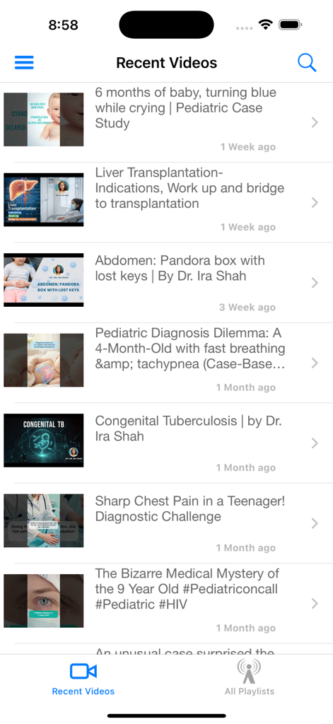 Pediatric OnCall - Lista de estudos de caso médicos pediátricos e palestras.