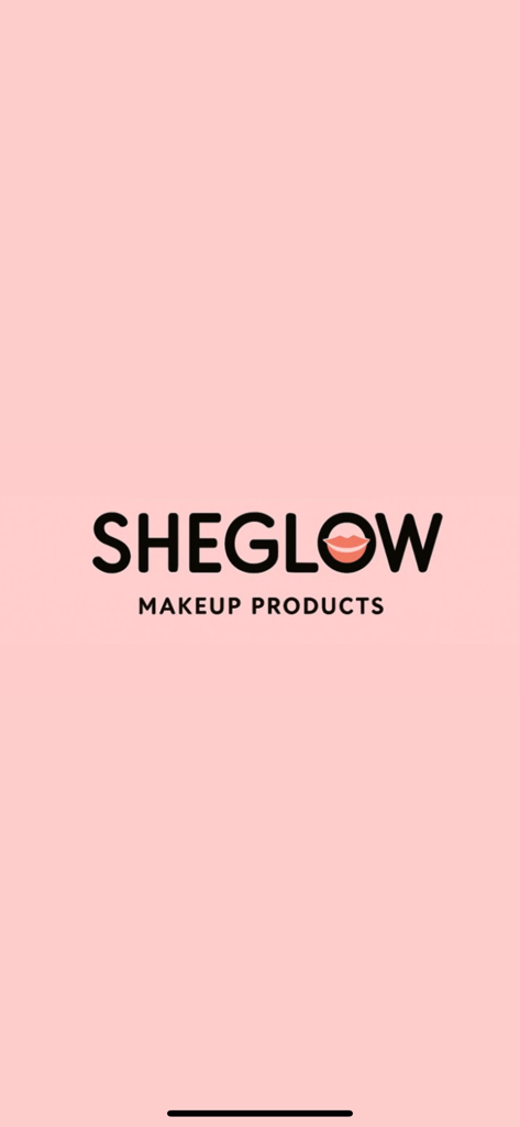 Sheglow - Sheglow brand logo for makeup products on a soft pink background