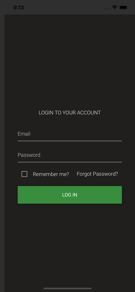 Pantalla de inicio de sesión de la aplicación de monitorización Portal ANGI CNG