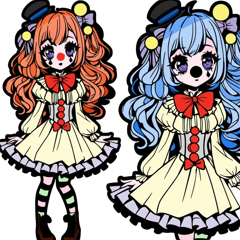 clown girl anime