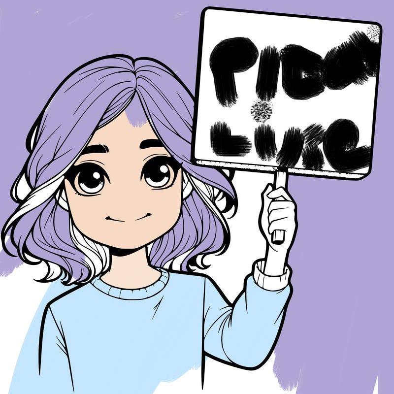 realistic girl holding up a sign