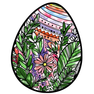 a detailed and realistic easter egg