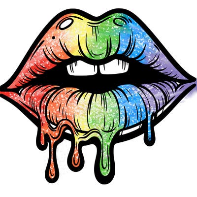 lips that look realistic and drip