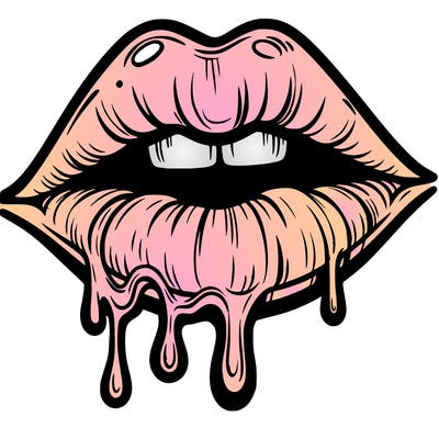 lips that look realistic and drip