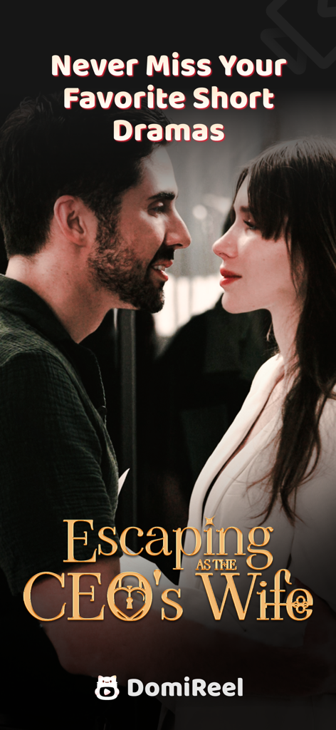 DomiReel-Short Dramas & Movies - DomiReelアプリで、短編ドラマEscaping as the CEO's Wifeのロマンチックなカップルシーン。