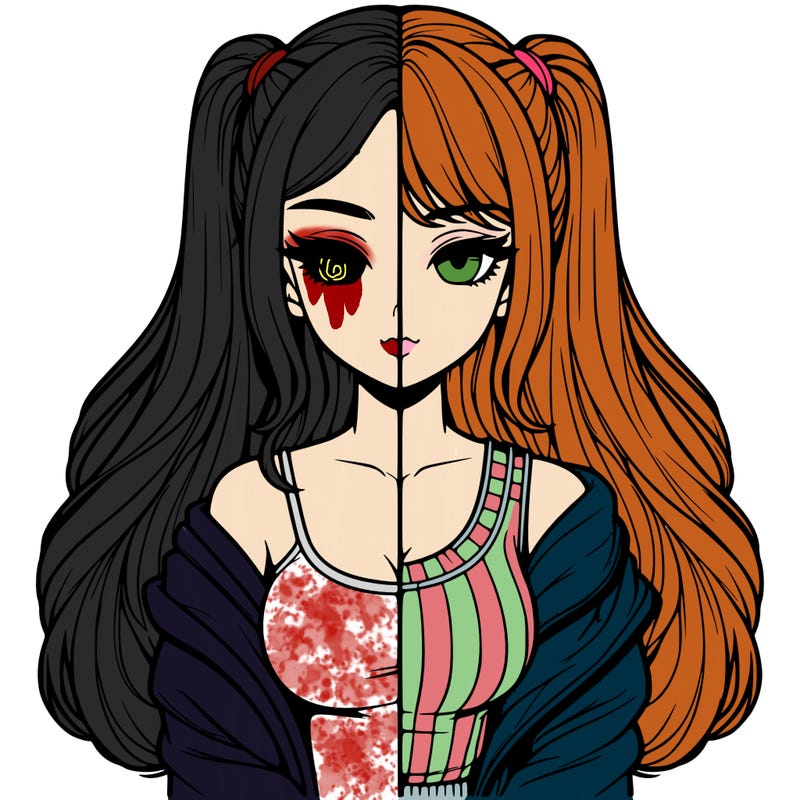 realistic girl split