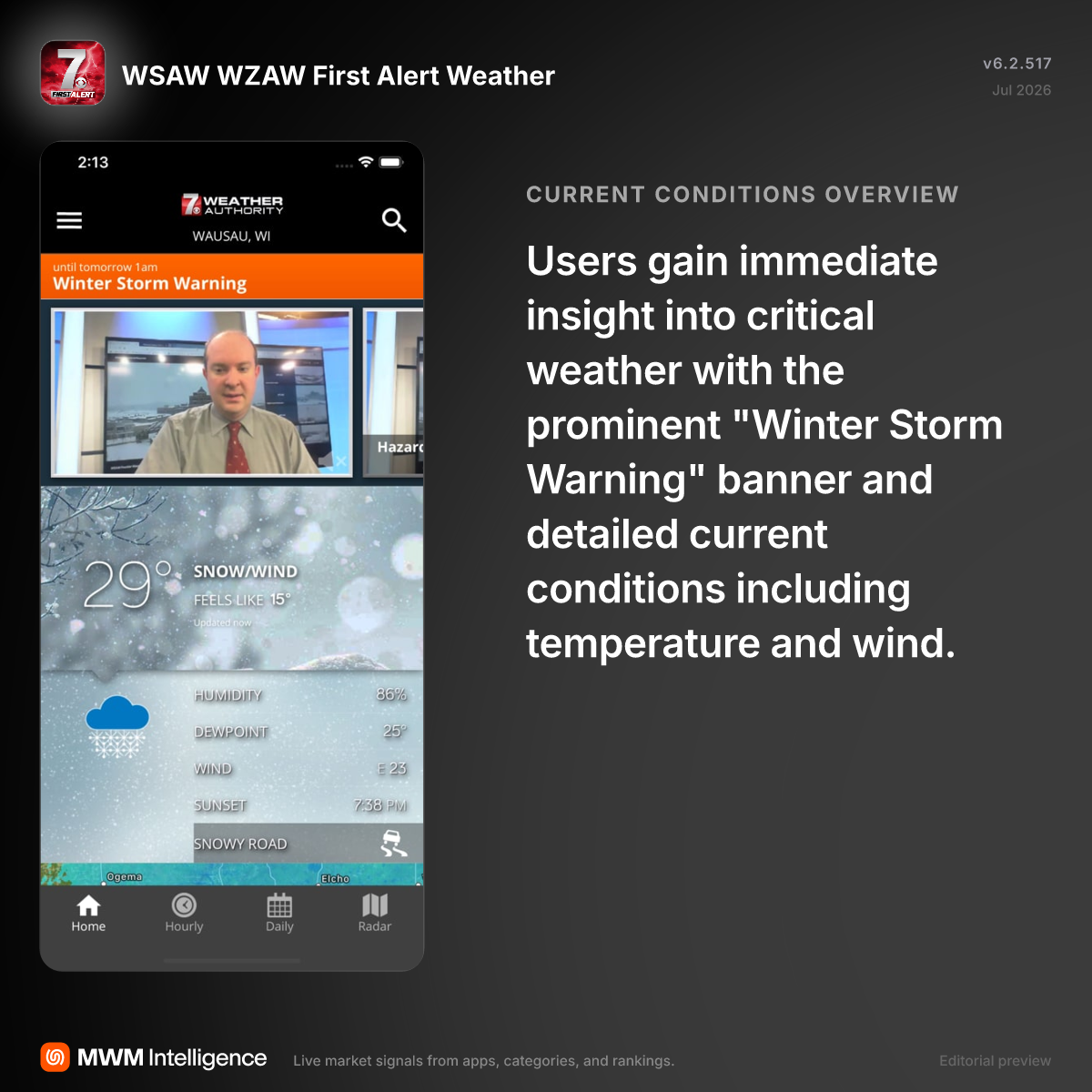 WSAW WZAW First Alert Weather - Weather App | MWM