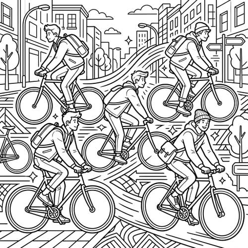 Single Speed Cyclists