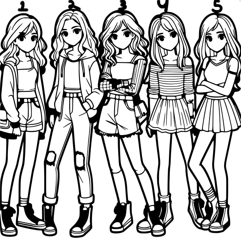 a group of teenage girls