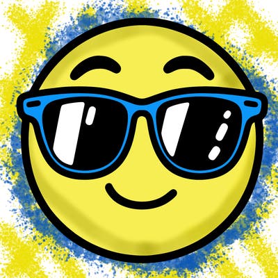emoji with sunglasses