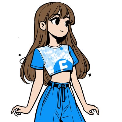 girl in a cute crop top