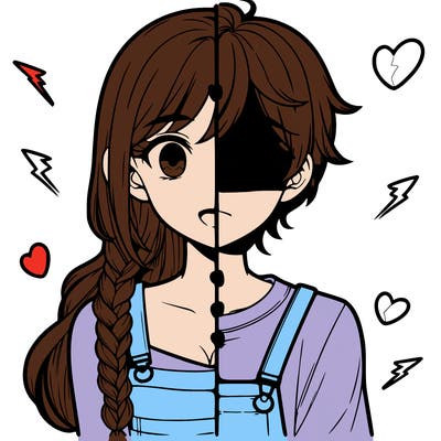 realistic girl boy split