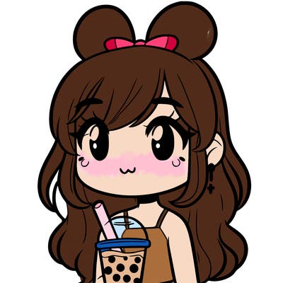 girl with boba