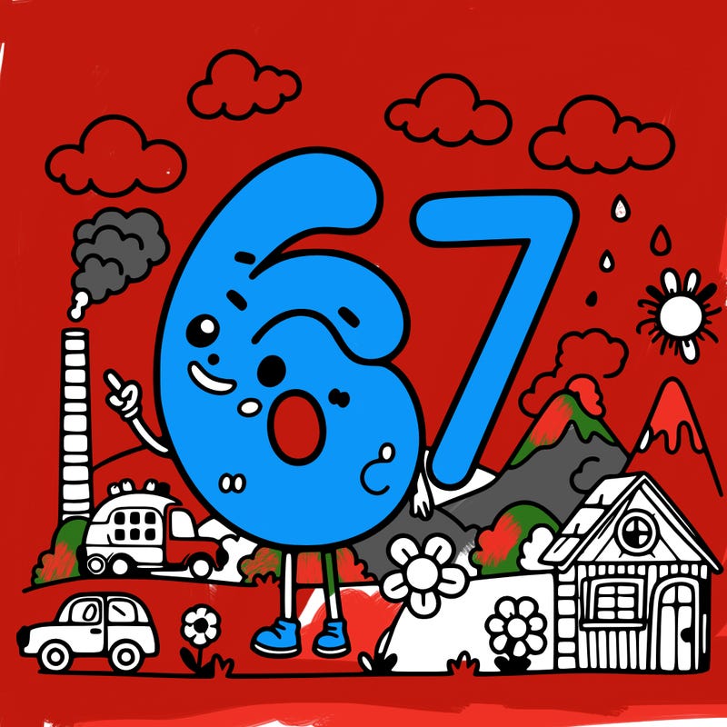 67 just numbers