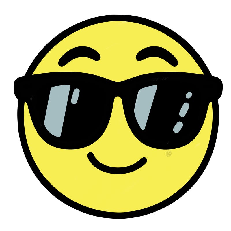 emoji with sunglasses