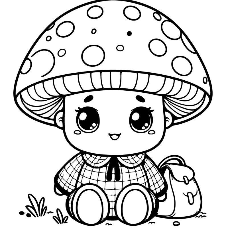 realistic mushroom child