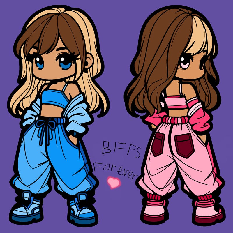 girl in crop top and baggy pants