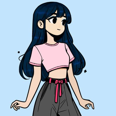 girl in a cute crop top