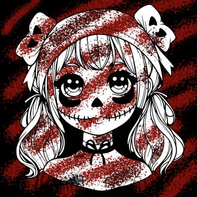 realistic girl halloween