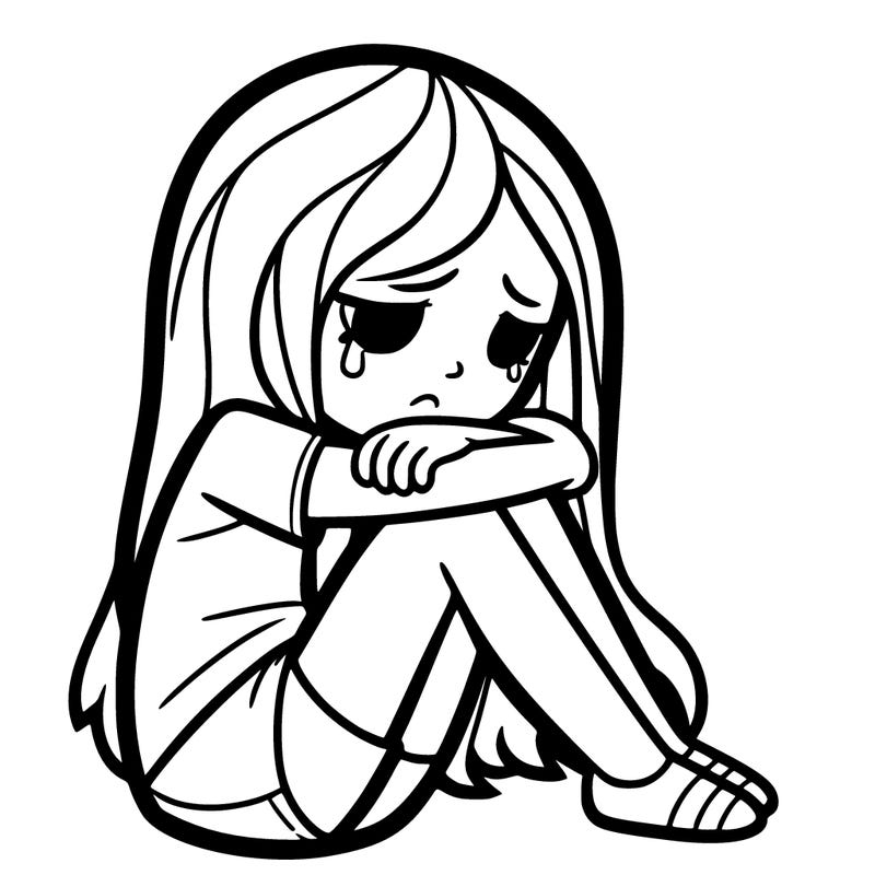 depressed girl