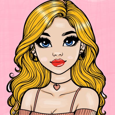 realistic pretty girl