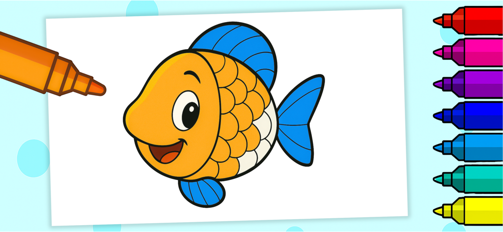 Toddler coloring: kids games | Safe, Ad-Free Creative Learning