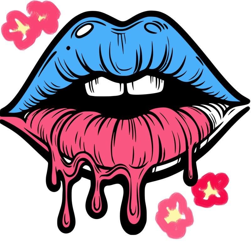 lips that look realistic and drip