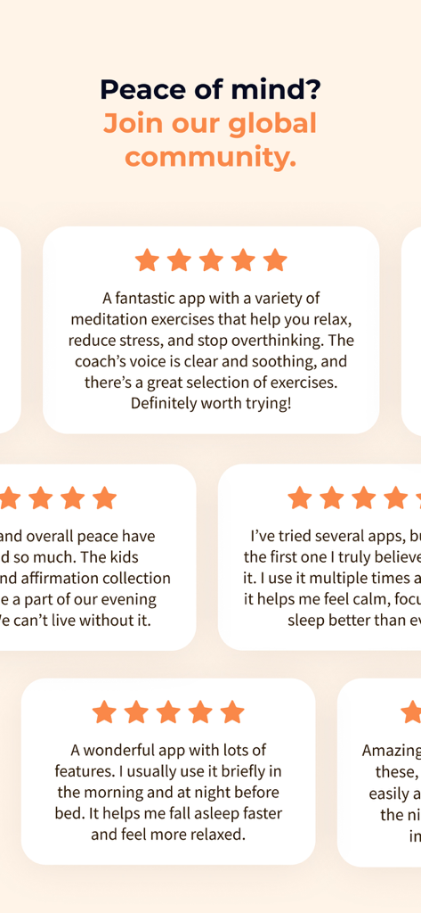 Meditation Moments - Guided - 瞑想の時間瞑想アプリの5つ星ユーザーレビューと推薦文