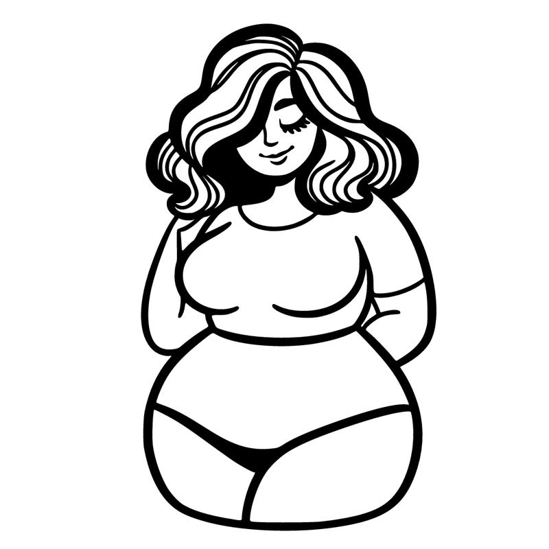 curvy woman