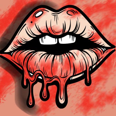 lips that look realistic and drip